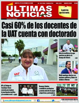 Portada de la edición impresa