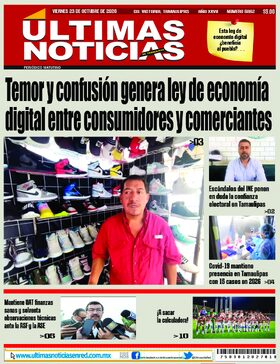 Portada de la edición impresa