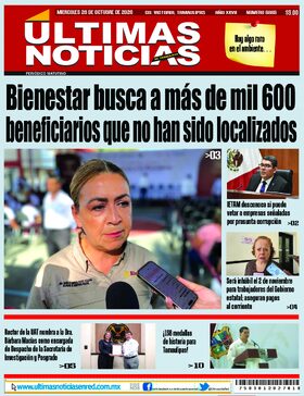 Portada de la edición impresa